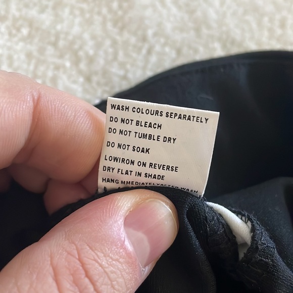 Anthro Black a pant with White stripe - Picture 5 of 8